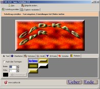 Screenshot von Super Schriften 2.1 - Logos und Banner.